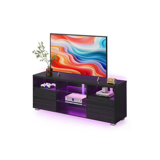 TV Stand with LED Lights 70 Inch