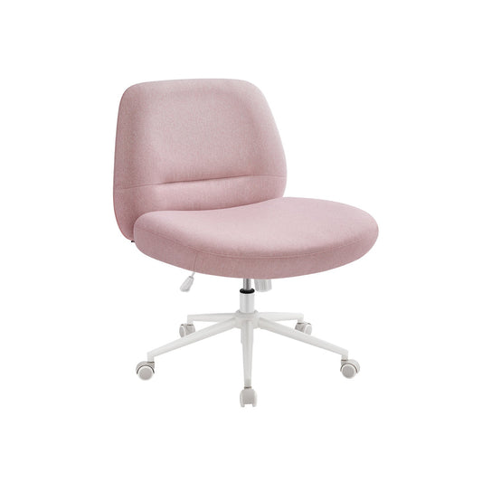 Criss Cross Chair with Wheels, Armless Office Chair