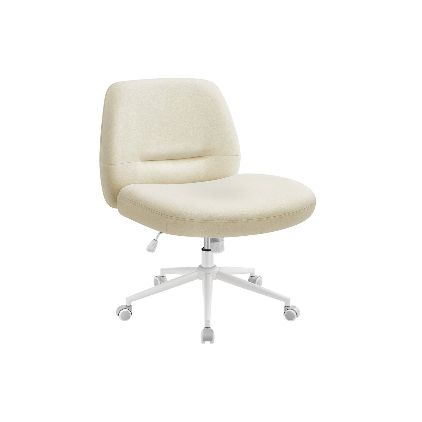 Criss Cross Chair with Wheels, Armless Office Chair