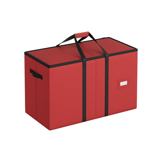 Holiday Decor Organizer with Adjustable Dividers