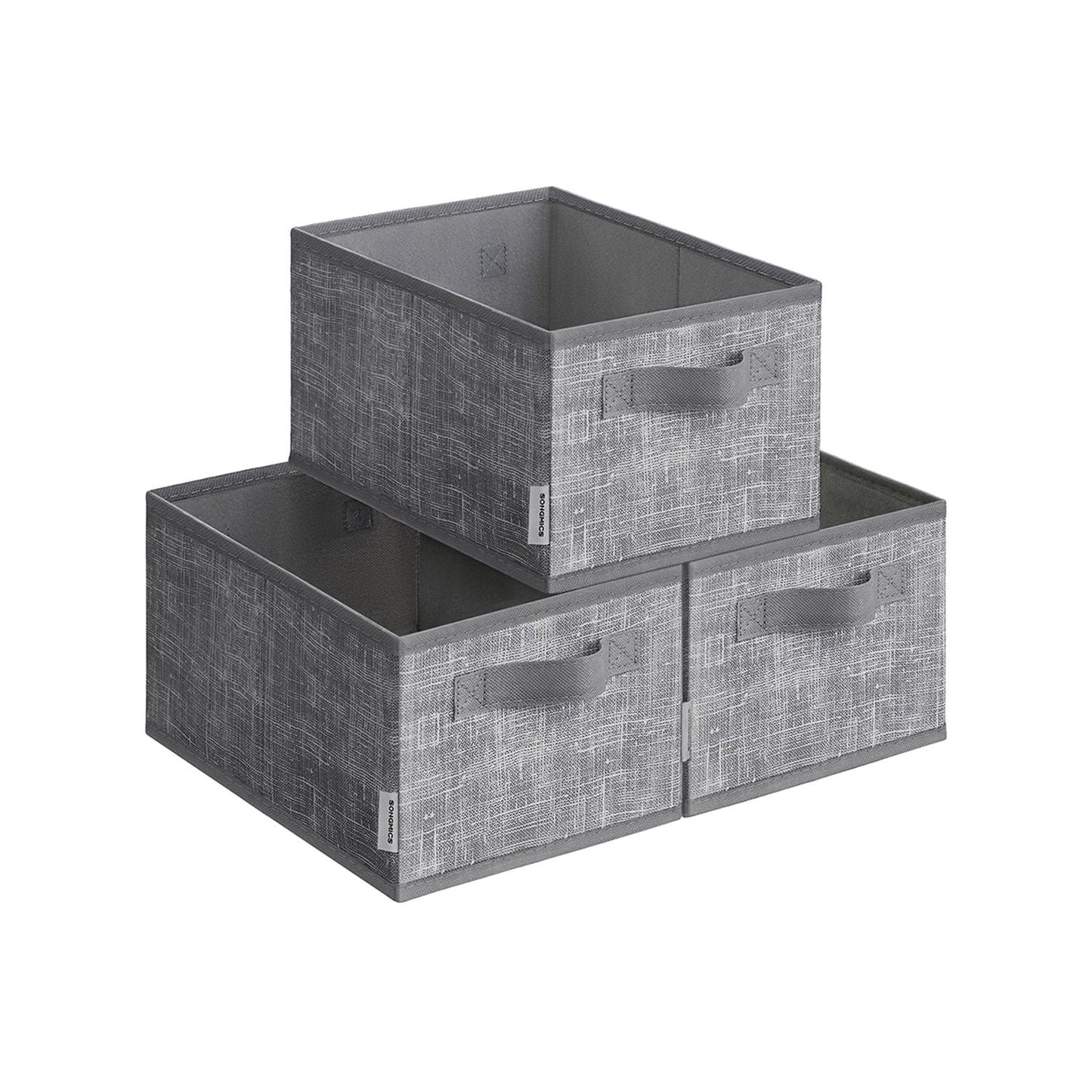 Set of 3 Fabric Storage Bins