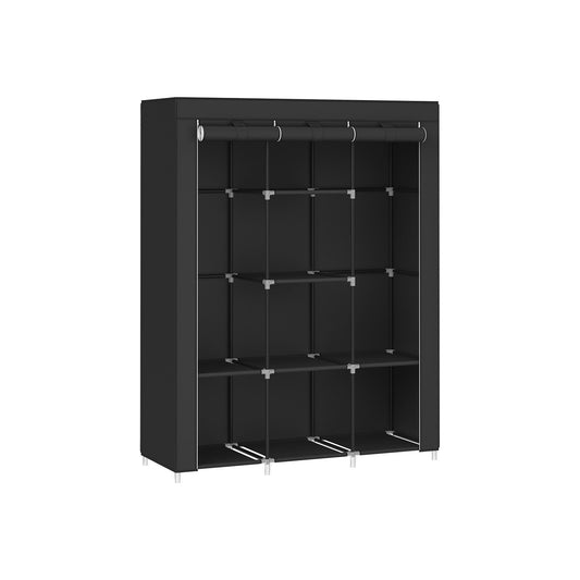 51.2 Inch Large Capacity Wardrobe Closet Organizer with Fabric Cover