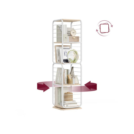 VASAGLE 4-Tier Rotating Bookshelf